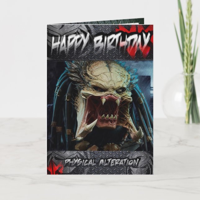 Birthday card predator (Front)