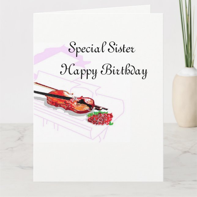 Birthday Card : Special Sister (Front)
