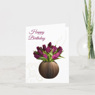 Birthday Card -Tulips