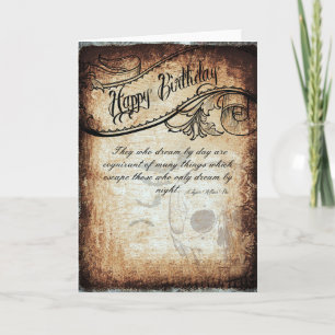 Birthday card with a touch of Poe