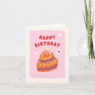 Birthday Card with Balloons & Candles