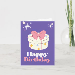 Birthday Card with Balloons & Candles