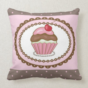 Birthday card with cupcake cushion