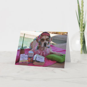 Birthday card with dog photo