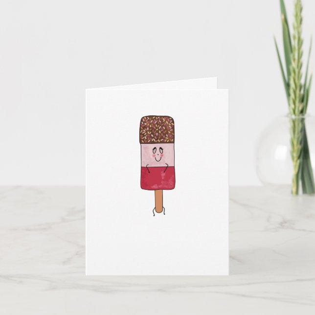 Birthday card, you're fab popsicle card (Front)