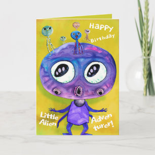 Birthday Cards for Kids Who Love The aliens most