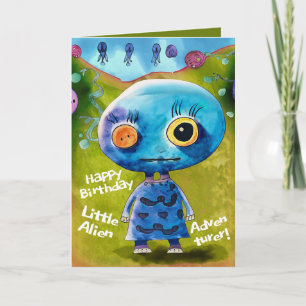 Birthday Cards for Kids Who Love The aliens most