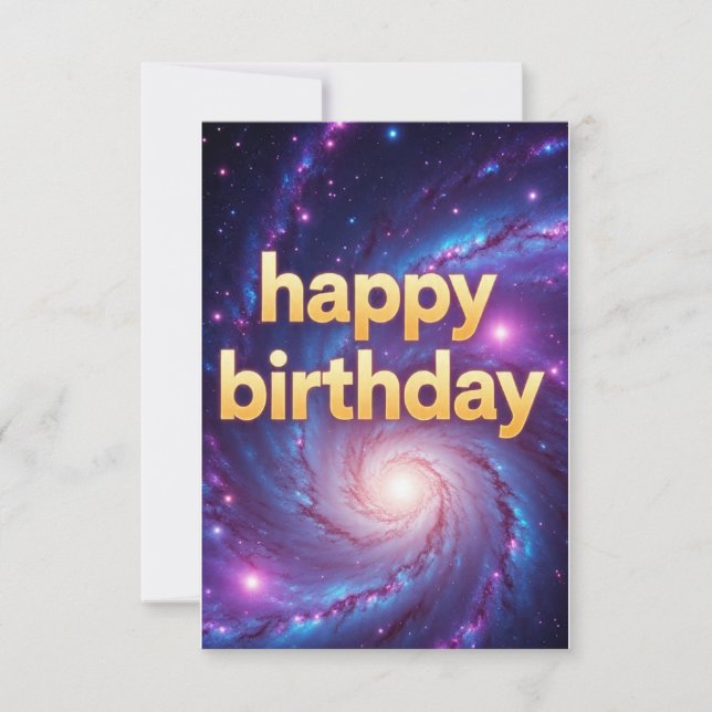 birthday cards modern fun unique (Front)