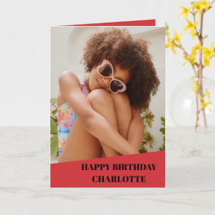 Birthday Cards Simple Personalised Photo Gift