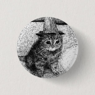 Birthday Cat 3 Cm Round Badge