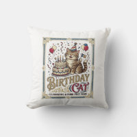 Birthday Cat Cat Birthday Age Vintage Vector Art S