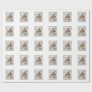 Birthday Cat Cat Birthday Age Vintage Vector Art S Wrapping Paper