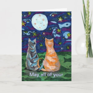 BIrthday Cat Dream wishes Card