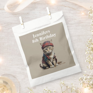 birthday cat in scottish Disguise Favour Bags