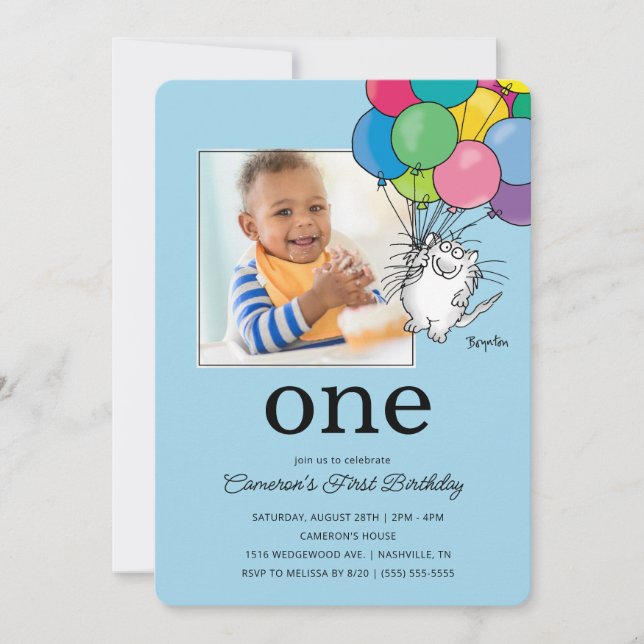 BIRTHDAY CATS by Sandra Boynton  Invitation (Front)