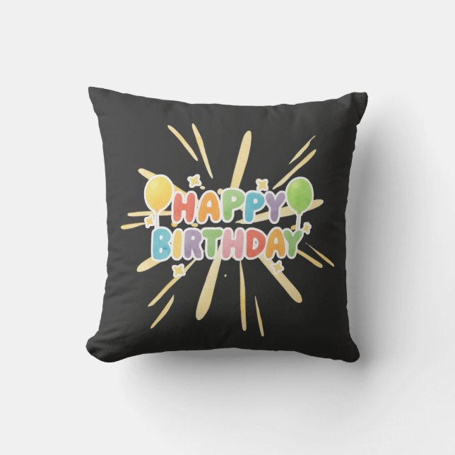 Birthday Celebration Cushion (Front)