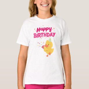 BIRTHDAY Celebration Cute Kawaii Chick Baby Chicke T-Shirt