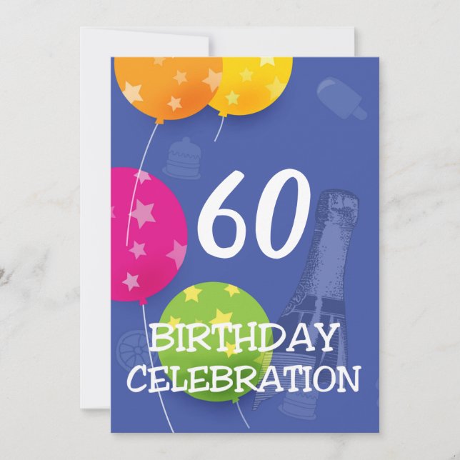 Birthday Celebration Invite for any Age (Front)