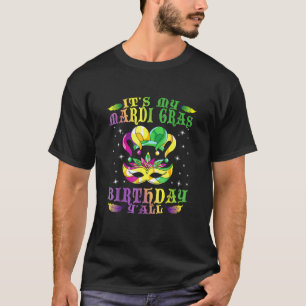 Birthday Celebration Masquerade Costume Mardi Gras T-Shirt