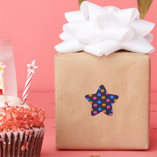 Birthday Celebration Star Sticker (Party)