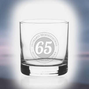 Birthday Celebration with Name, Age, & Birthday Whiskey Glass