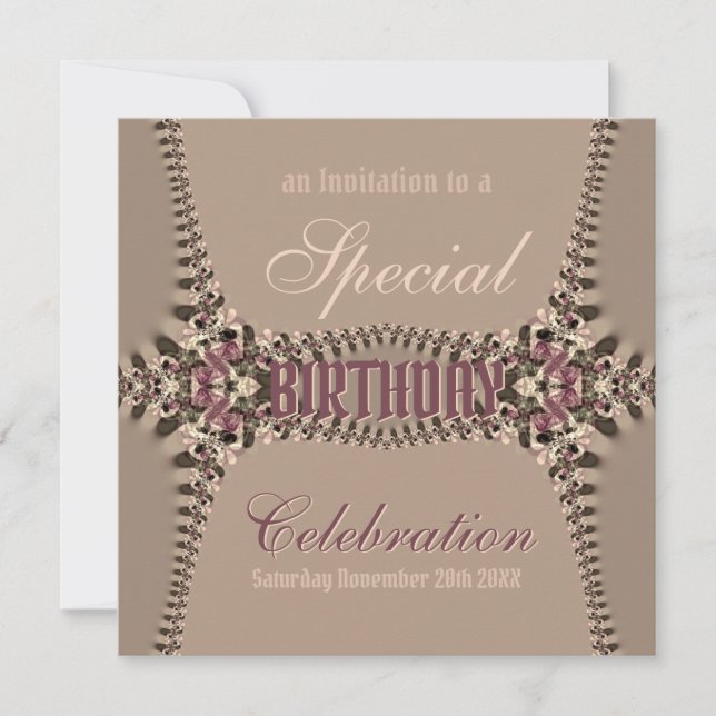 Birthday Celebrations Invitation (Front)