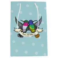 Birthday Change The Name Colourful Hummingbirds