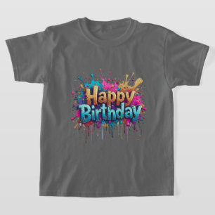 Birthday Cheer – Colourful Happy Birthday T-Shirts