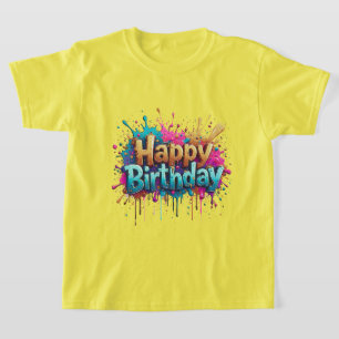 Birthday Cheer – Colourful Happy Birthday T-Shirts