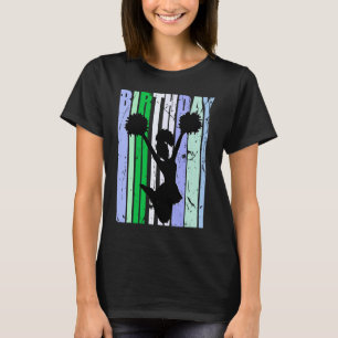 Birthday Cheerleading Womens Retro Vintage Blue Gr T-Shirt