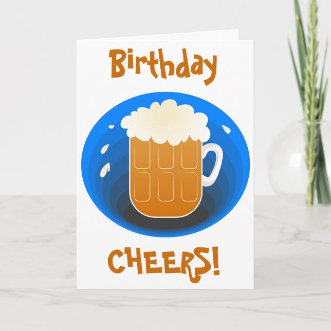 Birthday Cheers! Card (Front)