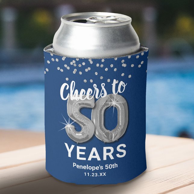 Birthday Cheers to 50 Years Can Cooler (Creator Uploaded)
