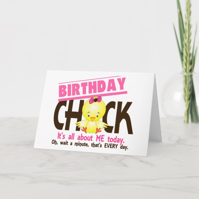 Birthday Chick 3 Card (Front)