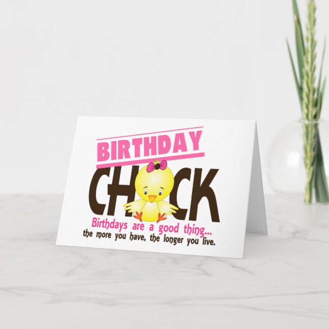 Birthday Chick 4 Card (Front)