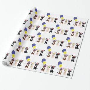 birthday-chihuahuas-stelieandco wrapping paper