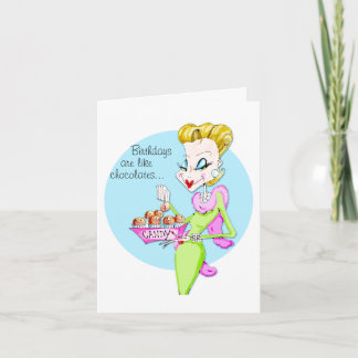 Birthday/Chocolate & Birthdays card