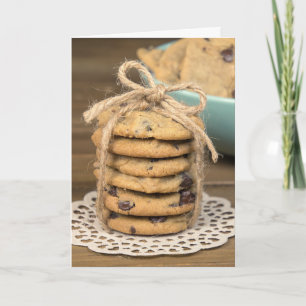 birthday chocolate chip cookies card