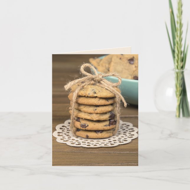 Birthday Chocolate Chip Cookies Card (Front)