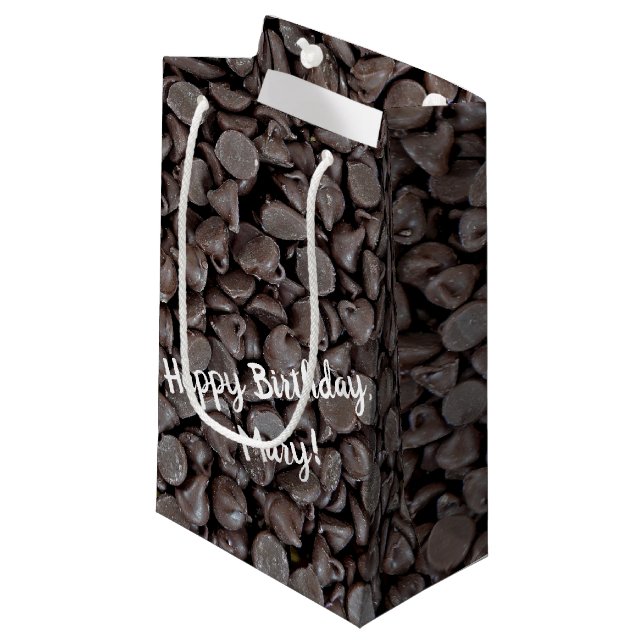 birthday chocolate chips small gift bag (Front Angled)