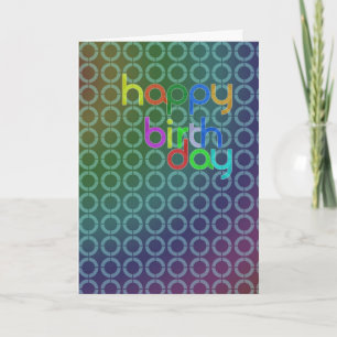 Birthday circles card