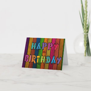 Birthday Color Card