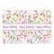 Birthday Colourful Confetti Streamers Gold Custom