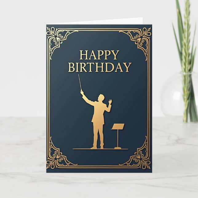 Birthday Conductor Card (Front)