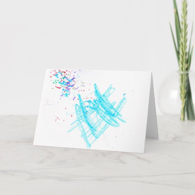 Birthday Confetti (blank) Card (Front)