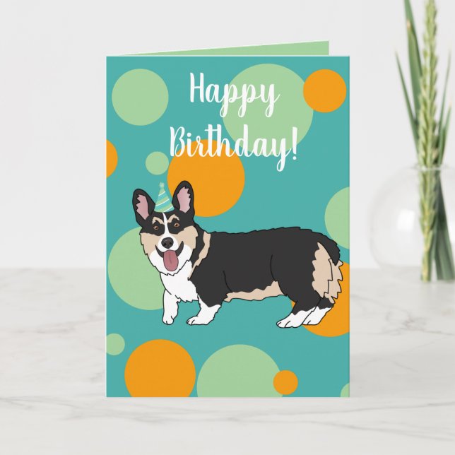 Birthday Corgi Card (Front)