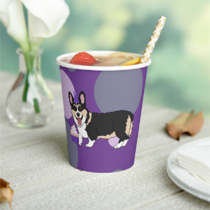 Birthday Corgi Paper Cups