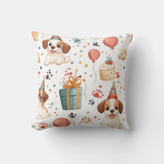 Birthday Cottage Pillow – Cosy Celebration Design