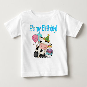 Birthday Cow Baby T-Shirt