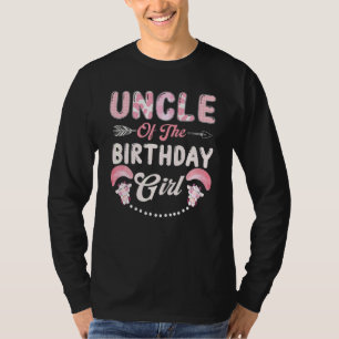 Birthday Cow Uncle Of The Birthday Girl Farming Ba T-Shirt