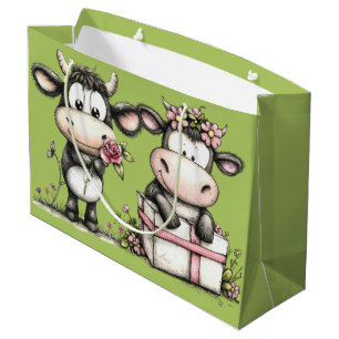 Birthday Cows Large Gift Bag